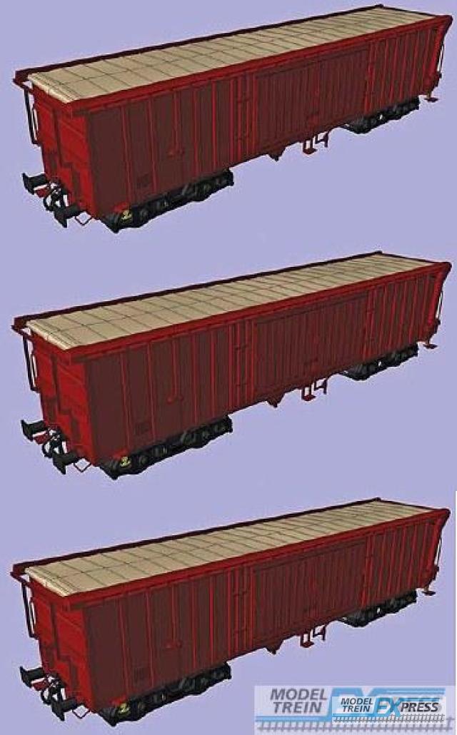 ACME 45015 2-tlg. Güterwagen Set Typ Tamns889, DB AG braun
