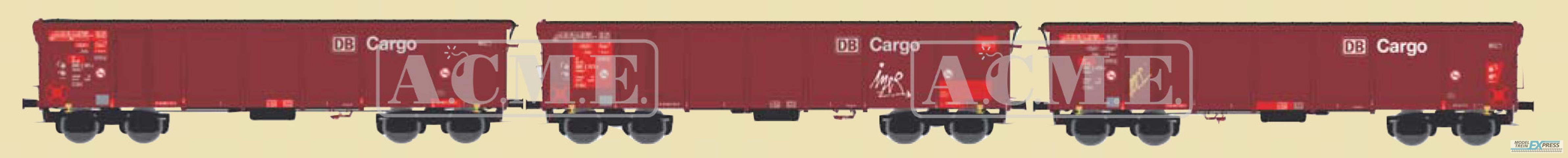 ACME 45197 Set Tamns 895 3-teilig DB-Cargo, Epoche V bis VI, braun mit Graffiti