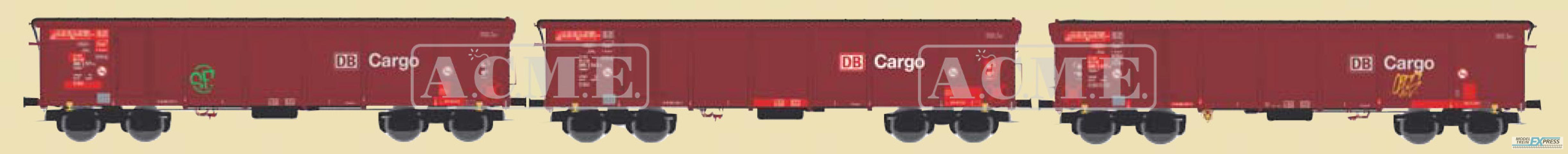 ACME 45199 Set Tamns 895 3-teilig DB-Cargo, Epoche V bis VI, braun mit Graffiti