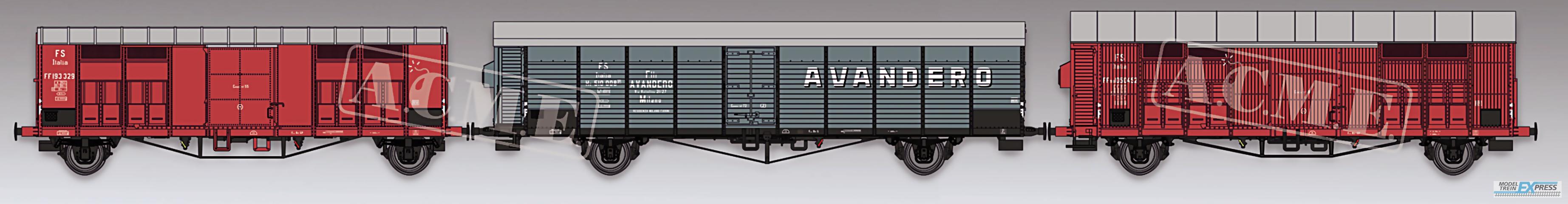 ACME 45203 Güterwagen-Set 3-teilig der FS