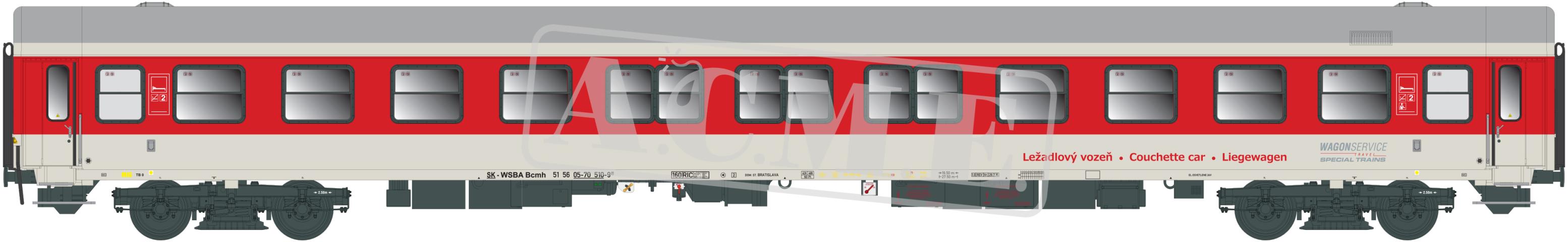 ACME 52392 Liegewagen Typ Bcmh, WST