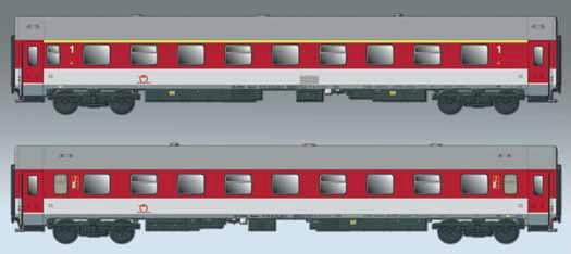 ACME 55381 Wagenset Apeer 1.Kl. Bpeer 2.Kl. ZSSK