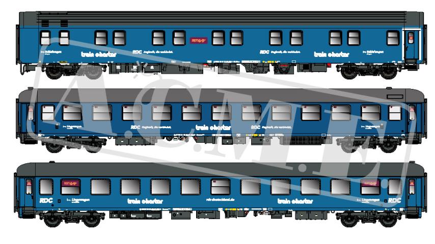 ACME 55390 Set 3-teilig RDC, mit Schlafwg. Liegewg.