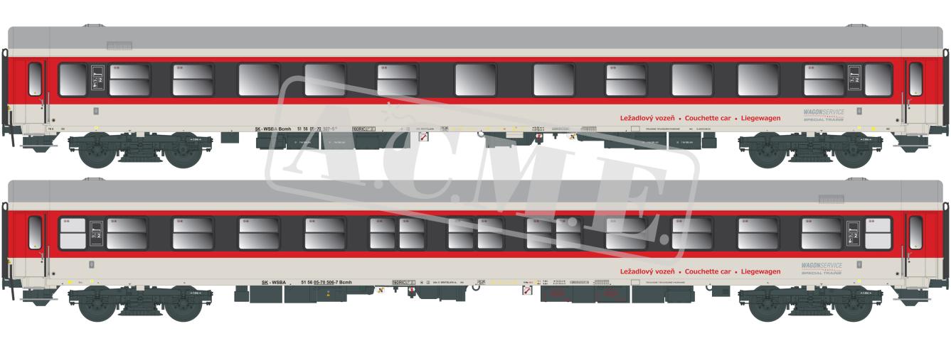 ACME 55395 Set mit 2 Liegewg. Wagon-Service-Travel