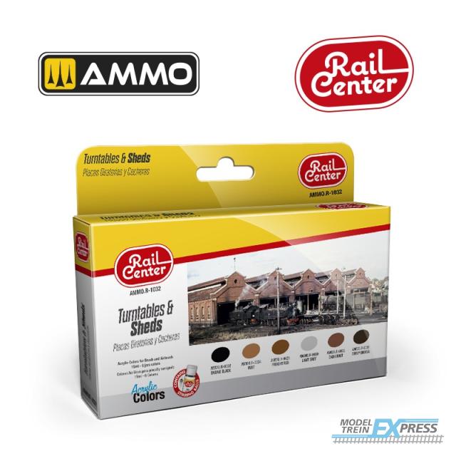 AMMO by MIG (verf) R-1032 TURNTABLES & SHEDS 15ML 6 JARS