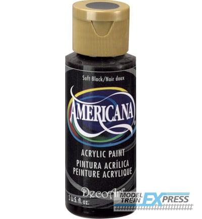 Americana (acrylverf) 26677 DA155-3 - Americana Acrylics 59ml, Soft Black
