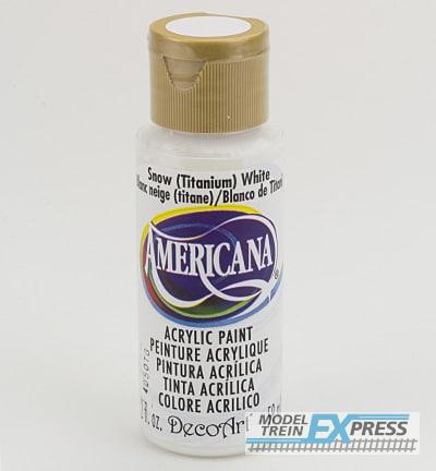 Americana (acrylverf) 26791 DAO1-3 - Americana Acrylics 59ml, Snow (Titanium) White