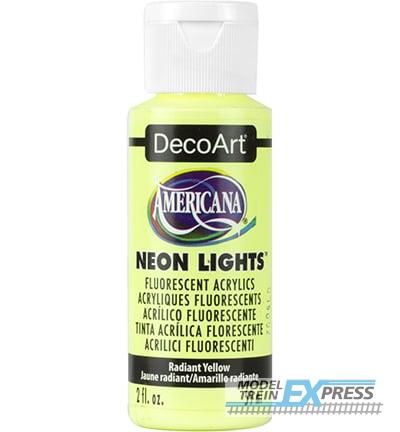 Americana (acrylverf) 27048 DA342-3 - Americana Acrylics 59ml, Neon Lights Radiant Yellow