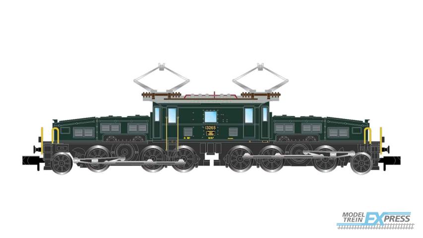 Arnold 2432D SBB, electric locomotive class Be 6/8II(Crocodil), green livery, period III-IV, with DCC decoder