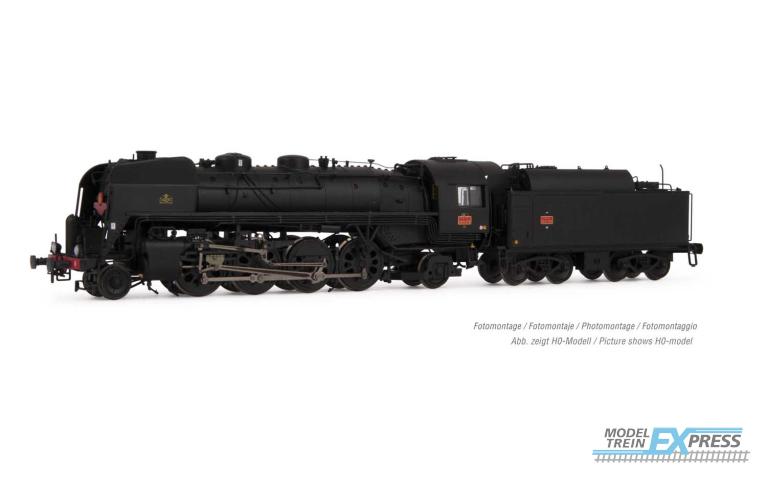 Arnold 2481S SNCF, 141R 1173 steam locomotive, "Mistral", boxpok wheels, black, big fuel tender, with DCC sound decoder