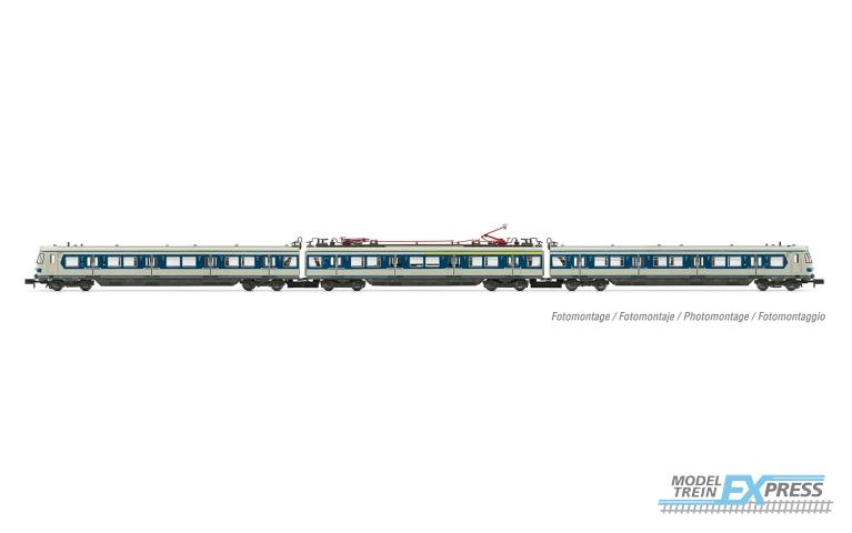 Arnold 2495S DB 3-unit EMU class 420 grey blue livery two pantographs ep IV with DCC sound decoder