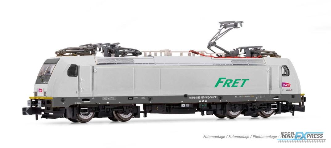 Arnold 2497D SNCF, class 186 electric multi-system locomotive, period VI, with DCC decoder