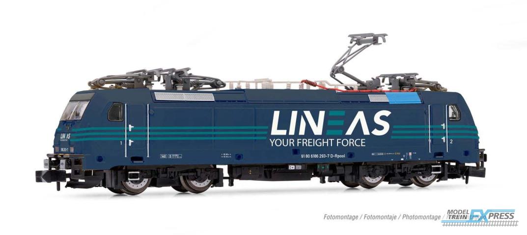 Arnold 2498D LINEAS, multi-system locomotive class 186, period VI, with DCC decoder
