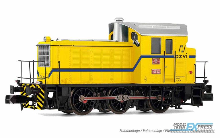 Arnold 2508 RENFE, diesel shunting locomotive 10393, yellow livery "azvi", period V
