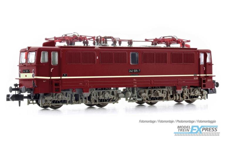 Arnold 2524 DR, electric locomotive class 242, red livery with small decor line, period IV
