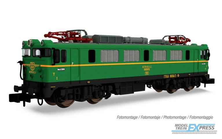 Arnold 2536S RENFE 279, green-yellow livery, period IV DCC Sound