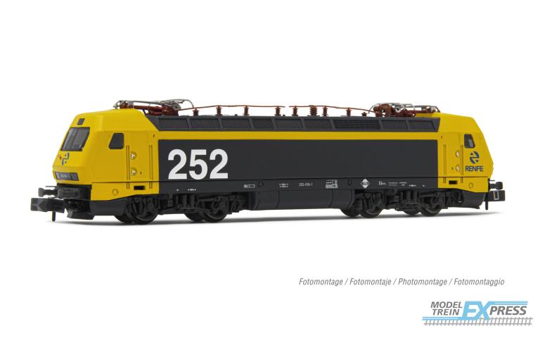 Arnold 2557D RENFE, electric locomotive class 252, "Taxi" original livery, period V, with DCC digital decoder