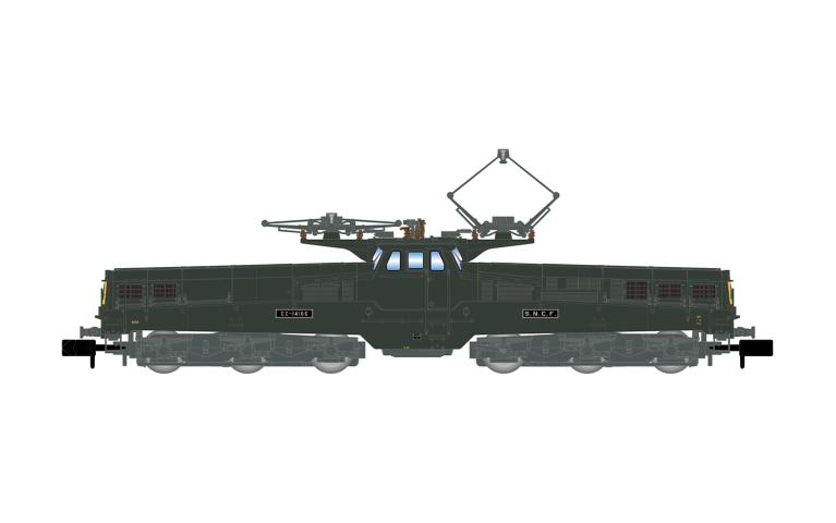 Arnold 2582 SNCF, electric locomotive CC 14166, green/yellow, late version, 4 modern lamps, ep. IV