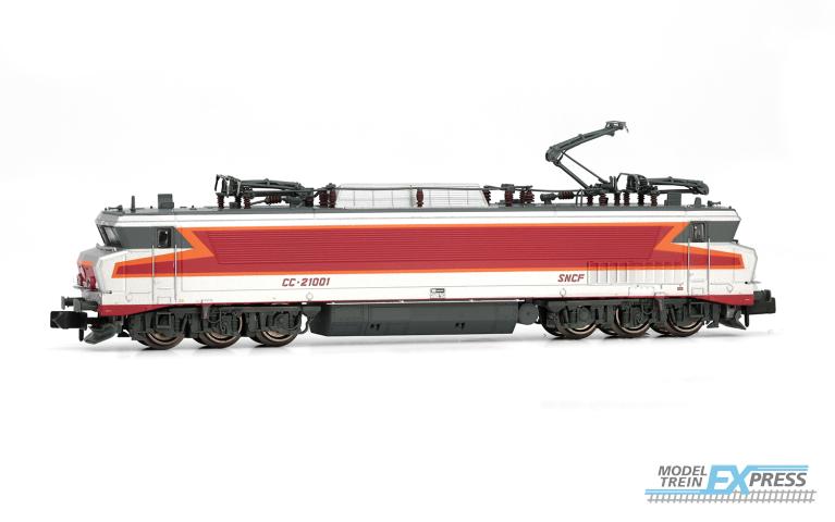 Arnold 2585 SNCF, electric locomotive CC 21001 in silver livery, ep. IV