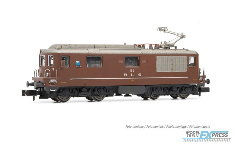 Arnold 2628 BLS, electric locomotive Re 4/4 192 "Spiez", with single arm pantograph, brown livery, ep. IV-V  --- BLS 60th Anniversary