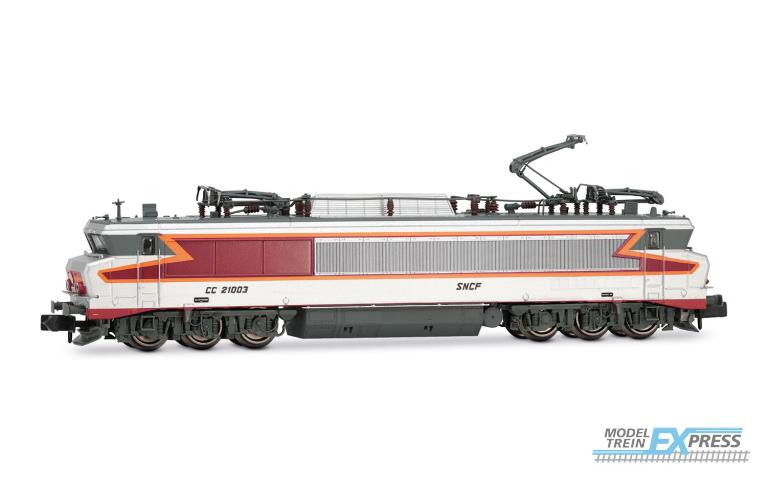 Arnold 2649 SNCF, electric two-system locomotive CC 21003, silver livery, ep. IV
