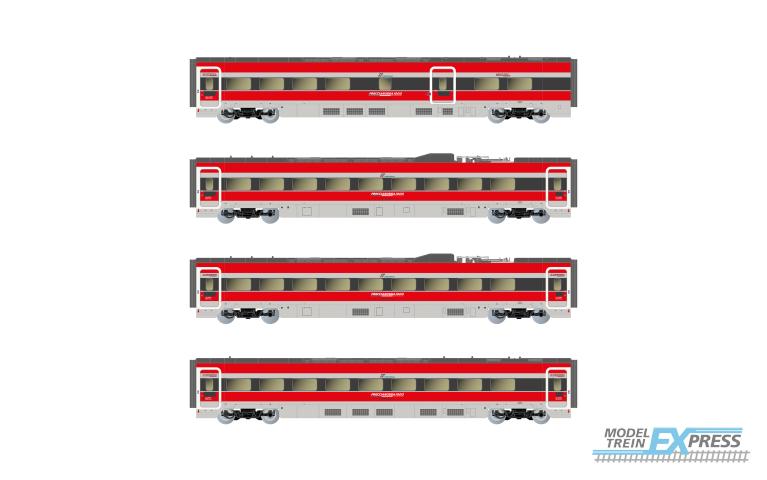 Arnold 3514 Frecciarossa ETR 1000 additional set, 4 elements, service in France, ep. VI