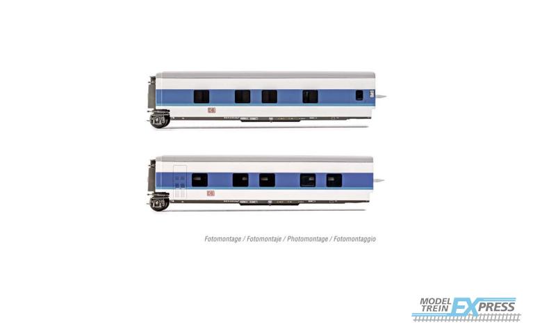 Arnold 4311 2-unit set Talgo InterCityNight in white blue livery, add set sleeping coaches, period V
