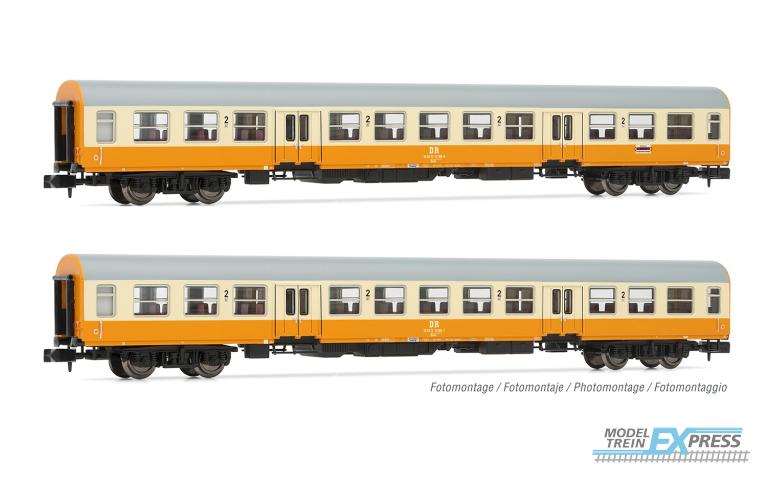 Arnold 4371 DR, 2-unit pack "Städte-Express", 2 x Bmh, orange/beige livery, period IV