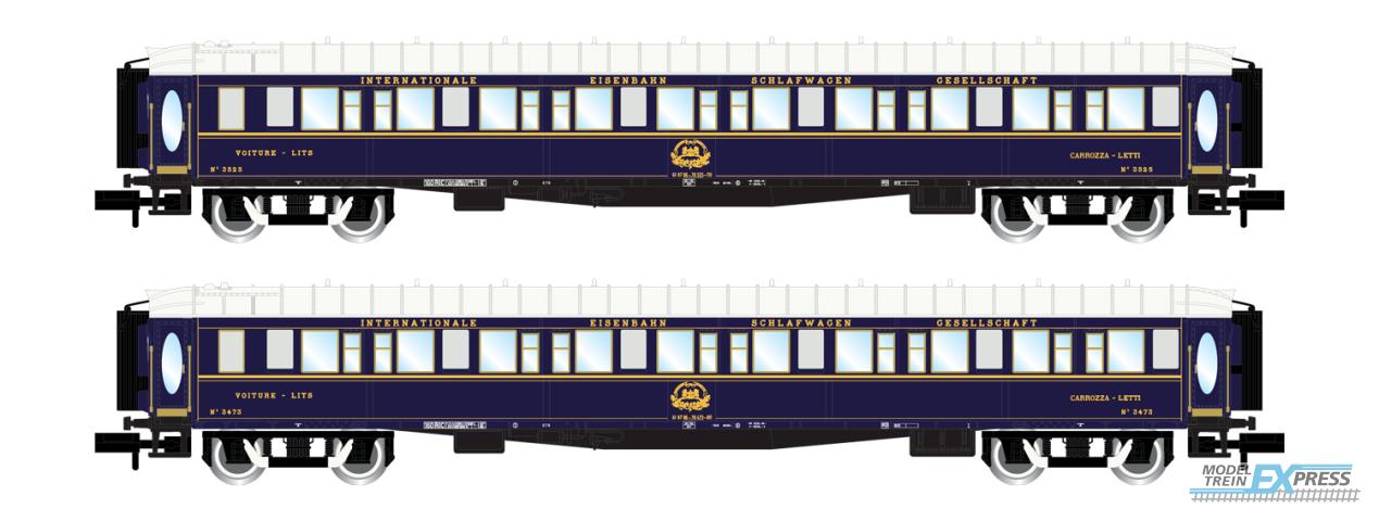 Arnold 4400 VSOE, 2-unit pack "Pullmancoaches", sleeping coaches, blue livery, period IV-V