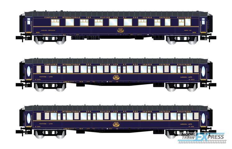 Arnold 4402 CIWL, 3-unit pack "Train Bleu", set 2/2 (restaurant + 2 x Lx), ep. III