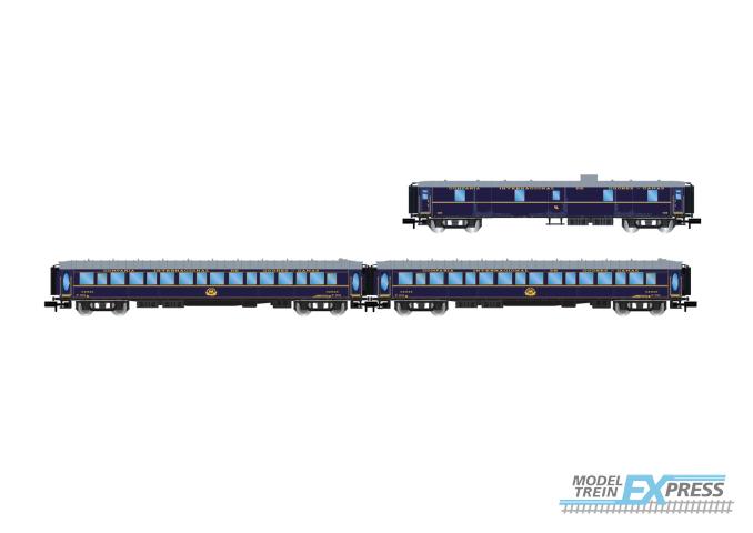 Arnold 4460 RENFE 3-unit set CIWL Castellano Expreso laggage van 2 x Lx sleeping coaches ep IV