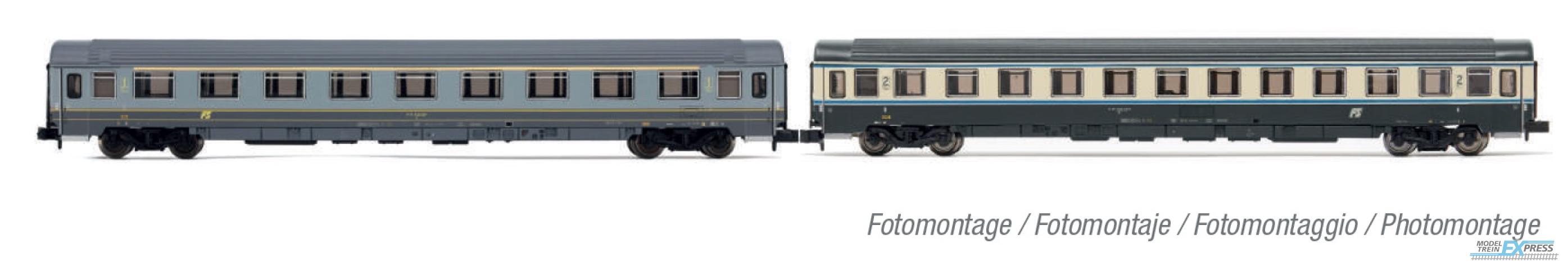Arnold 4492 FS, 2-unit pack UIC-Z1, 1st class grey/yellow livery + 2nd class "Bandiera" livery, ep. V