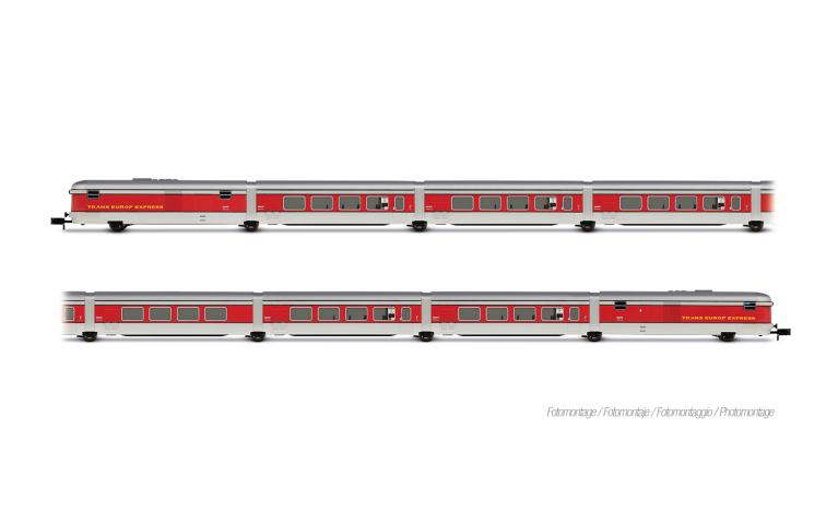 Arnold 4510 RENFE, 8-unit pack base set Talgo III RD TEE "Catalan Talgo", original livery, ep. III