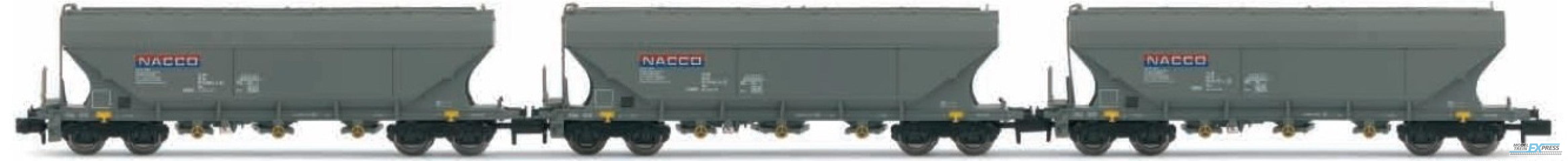 Arnold 6179 Set x 3 Hopper wagon type Uas, NACCO DB