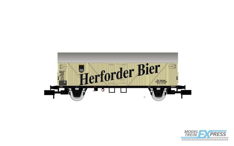 Arnold 6429 DB, 2-axle beer wagon "Herforder Bier", cream livery, ep. IV