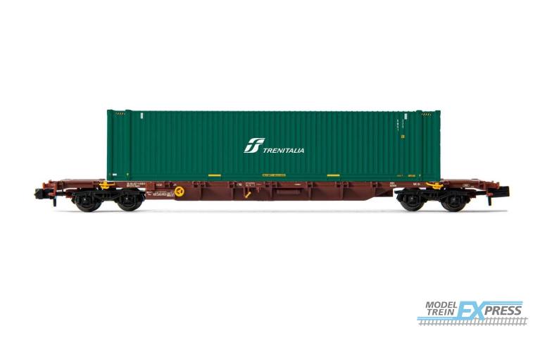Arnold 6456 FS, 4-axle container wagon Sgns, loaded with 45' container "TRENITALIA", period V-VI