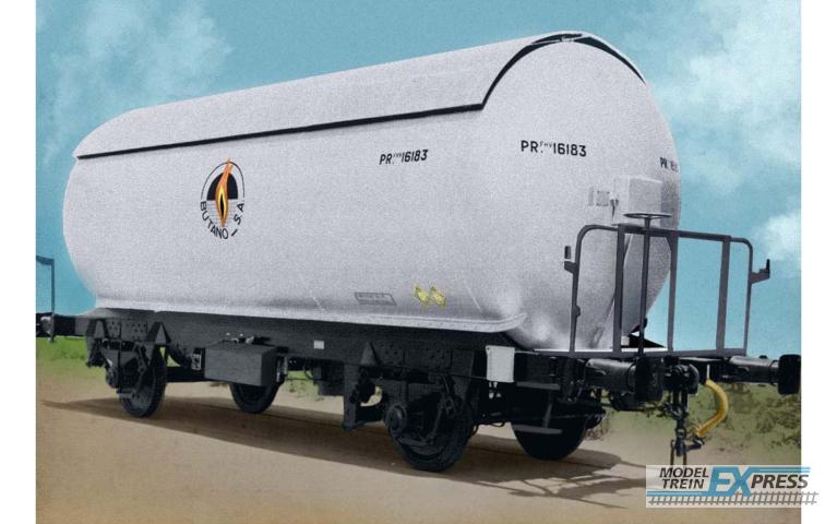 Arnold 6472 R.N., 2-unit pack - Tank wagon PR Butano S.A., livery silver-black, period III