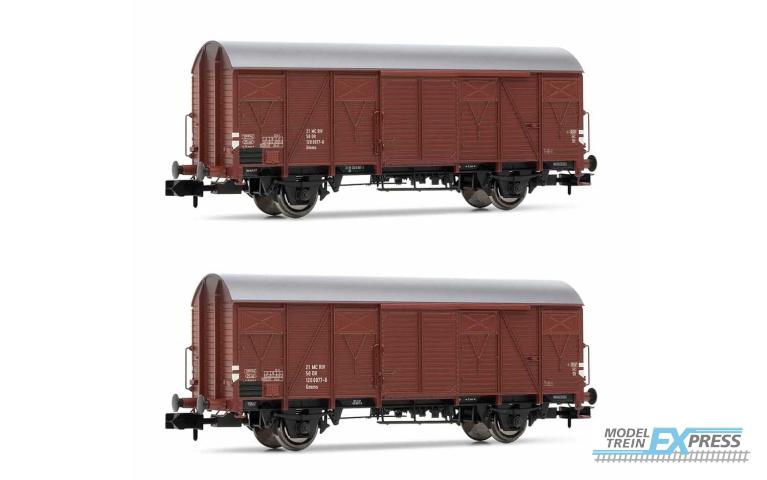 Arnold 6521 DR, 2-unit pack, wooden Gs wagons, period IV