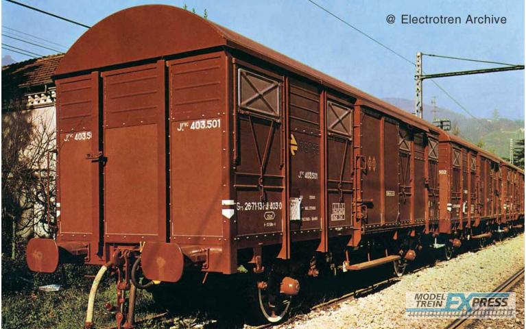 Arnold 6523 RENFE, 2-unit pack, ORE wagons, brown, period IV