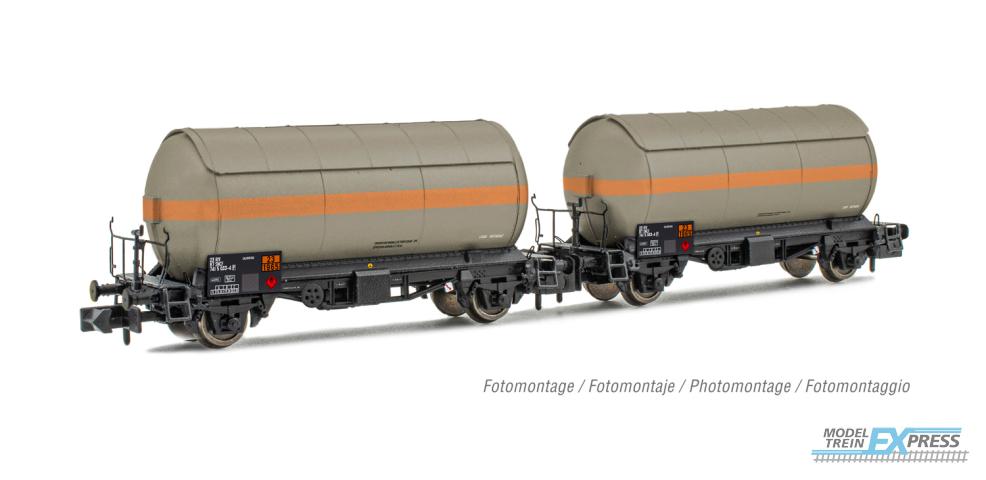 Arnold 6525 SNCF, 2-unit pack 2-axle gas tank wagons "algeco", period IV