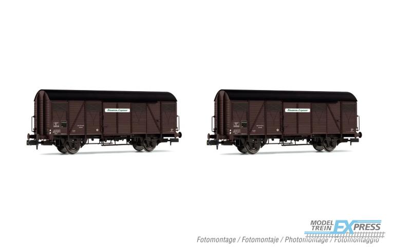 Arnold 6571 SNCF Provence Express 2-unit pack covered 2-axle wagons type