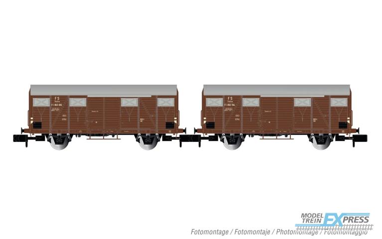 Arnold 6573 FS, 2-unit pack Gs wagons, brown livery, ep. III