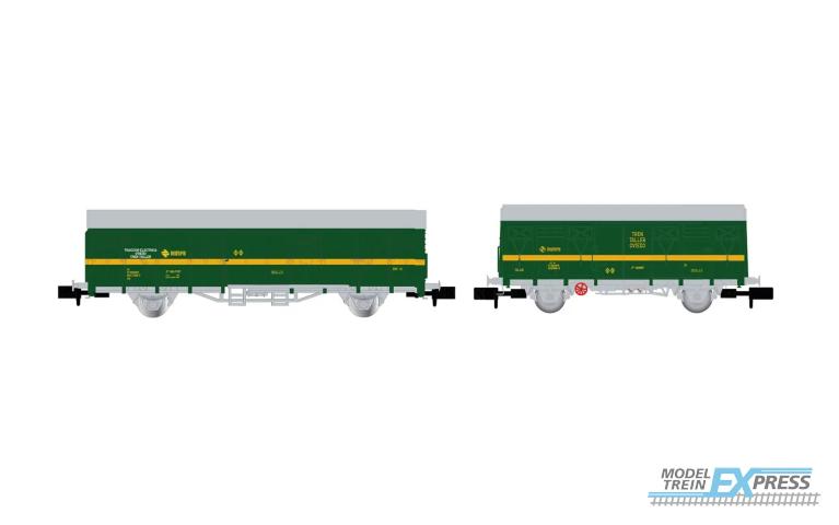 Arnold 6577 ORE + Gbs, verde/amarillo, tren taller Oviedo