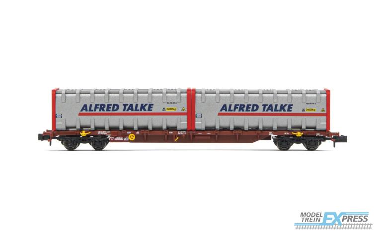 Arnold 6590 4-axle containerwagon Sgnss, brown, with 2 x 30' bulk container "ALFRED TALKE", period VI