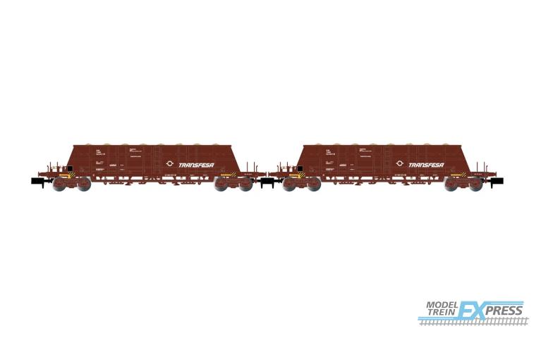 Arnold 6617 RENFE 2-unit pack 4-axle hopper wagons Faoos TRANSFESA
