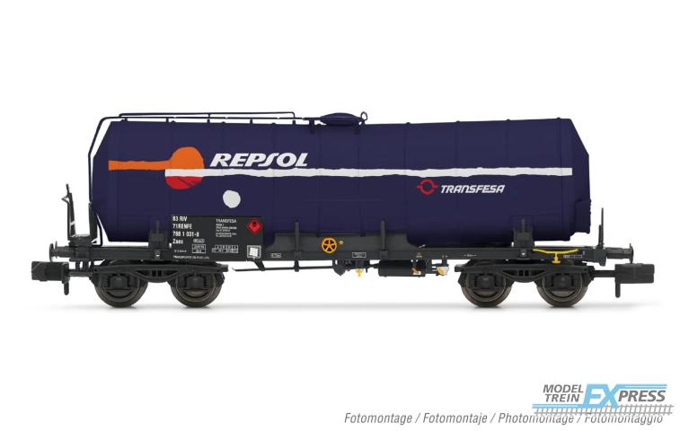 Arnold 6629 RENFE 4-axle tank wagon Repsol blue livery ep V