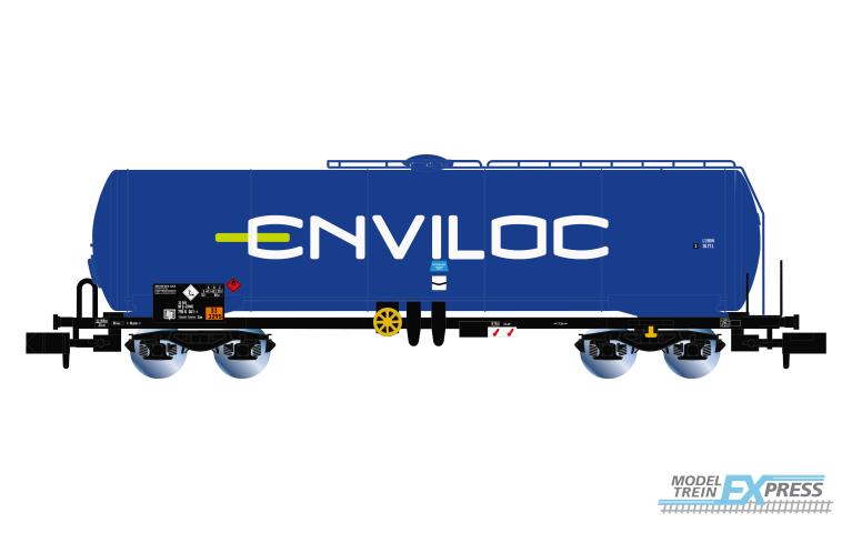 Arnold 6635 D-ERMD, 4-axle tank wagon, blue livery "enviloc", ep. VI