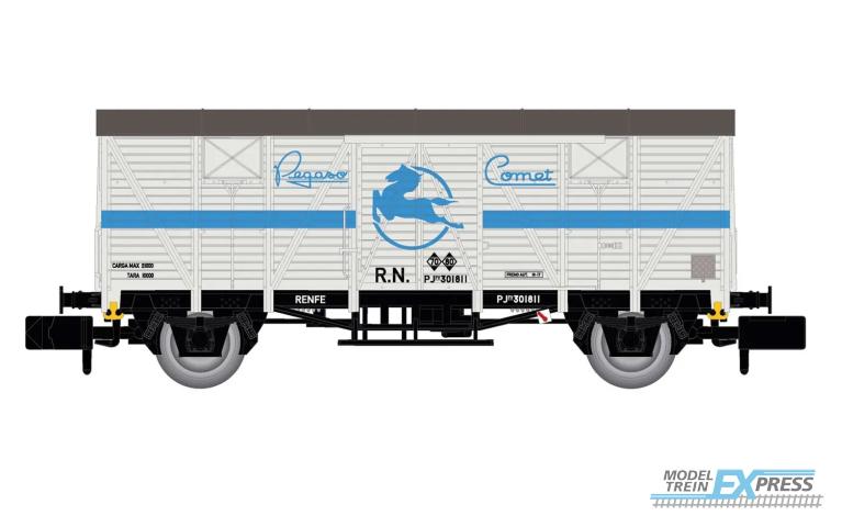 Arnold 6662 RENFE 2-axle covered wagon type J300 000 Pegaso ep III