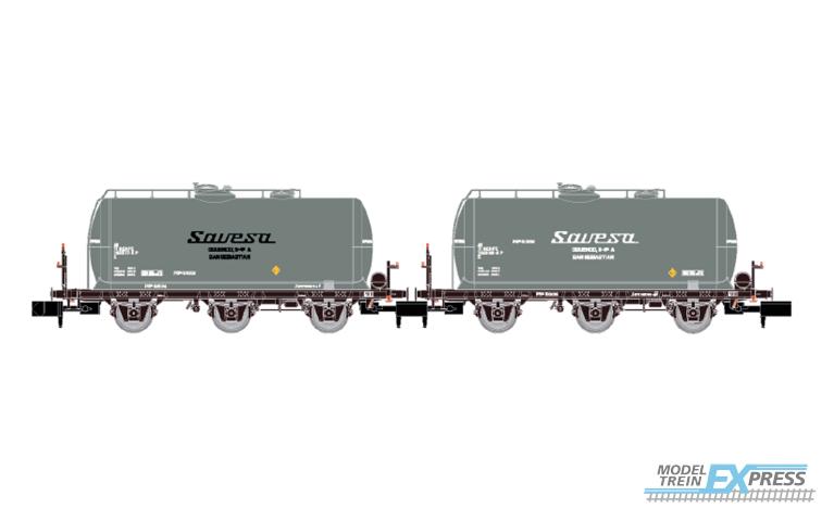 Arnold 6672 RENFE, 2-unit set 3-axle tank wagons "Savesa", ep. IV