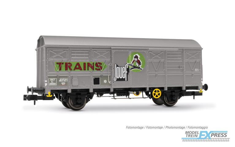 Arnold 6678 SNCF, 2-axle closed wagon type G4 with flat walls "JOUEF Trains", ep. IV